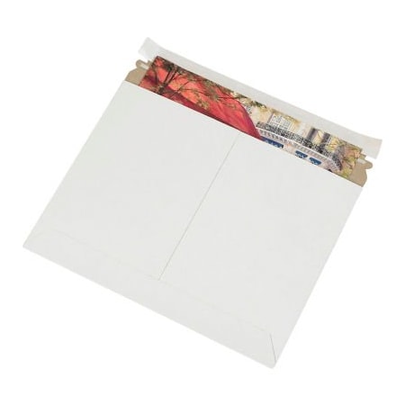 Box Packaging Stayflats Lite Utility Flat Mailers, 13-1/2"W x 11"L, White, 200/Pack RMU1311W